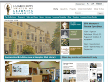 Tablet Screenshot of langdondownmuseum.org.uk